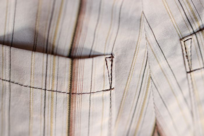 アウトポケット　縫い代の処理